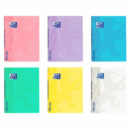 Caderno A4 capa plástica Oxford
