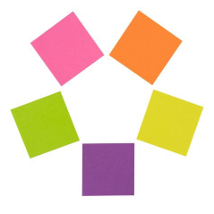 Mini Cubo Notas Adesivas Fluorescentes APLI