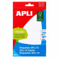 Etiquetas Brancas Adesivas APLI 12x30 mm
