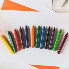 Lápis de Cera BIC Plastidecor Caixa 12 Cores