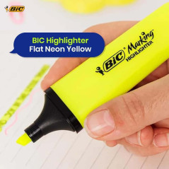 Marcador amarelo fluorescente