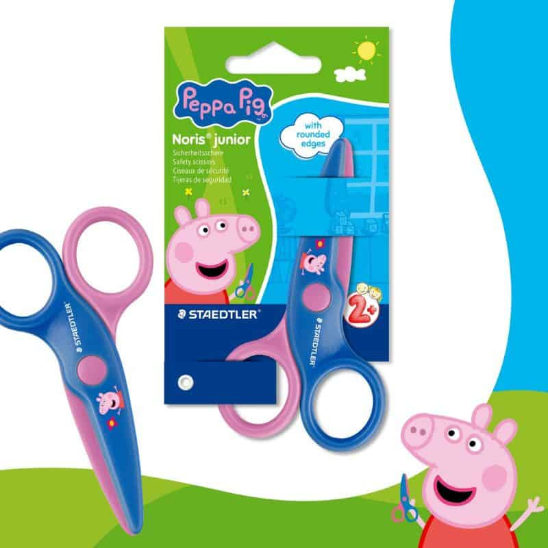 Tesoura Infantil STAEDTLER Peppa Pig - Tesoura Pontas Redondas 10 cm Tesoura Infantil STAEDTLER Peppa Pig - Tesoura Pontas Redondas 10 cm