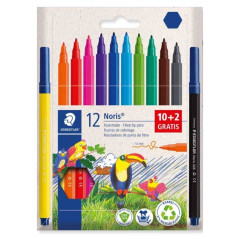 Canetas de Feltro STAEDTLER Noris 326 - 12 Cores