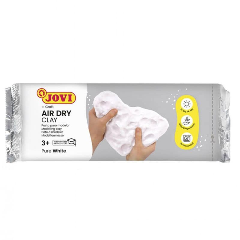 Pasta de Modelar Branca - Massa de Modelar JOVI Air Dry Clay 500g Pasta de Modelar Branca - Massa de Modelar JOVI Air Dry Clay 500g