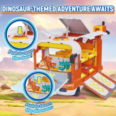 Super Wings Dino Wings com Stego e Tino