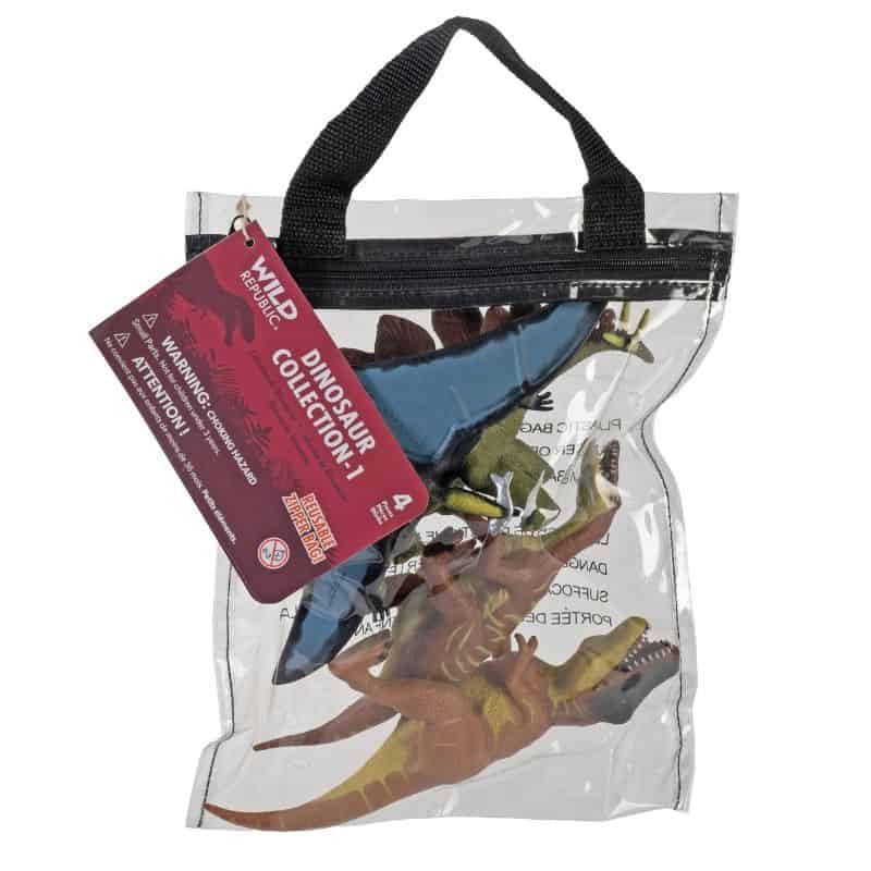 Figuras de Dinossauros Polybag Zip 4 un. | Wild Republic Figuras de Dinossauros Polybag Zip 4 un. | Wild Republic