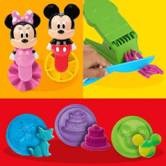Quatro cores de plasticina Play-Doh incluídas no conjunto