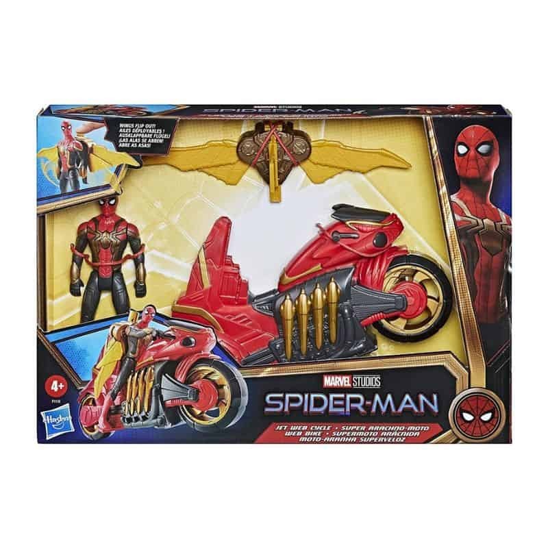 Boneco Homem-Aranha com Mota e Jetpack